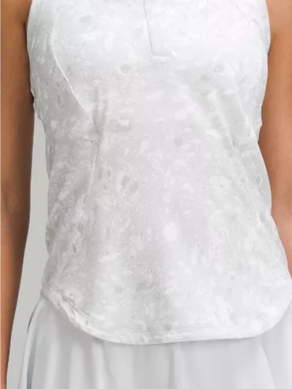 lululemon athletica Mint Green Speckle Sleeveless Polo Tank